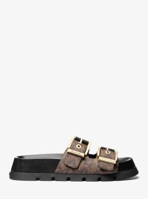 Colby Empire Monogram Flatform Slide Sandal image number 1