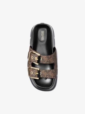 Colby Empire Monogram Flatform Slide Sandal image number 3