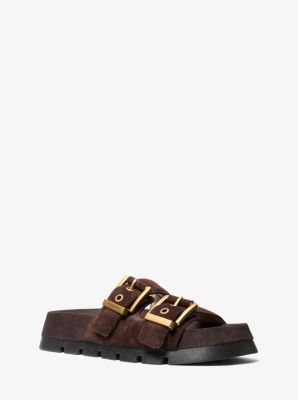 Colby Suede Flat Sandal