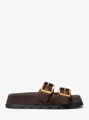 Colby Suede Flat Sandal