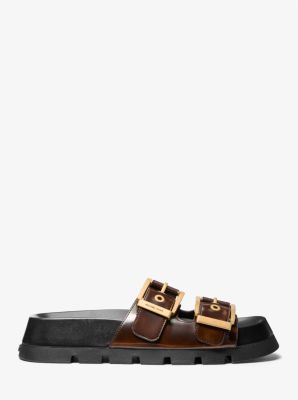 Colby Burnished Leather Flat Sandal image number 1