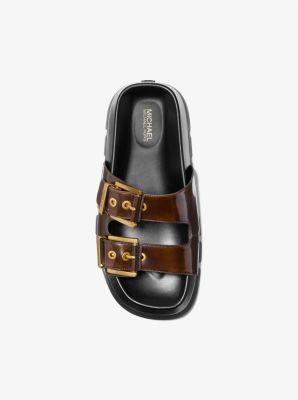 Colby Burnished Leather Flat Sandal image number 3