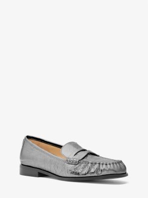 Loafer Carlson aus Leder in Metallic-Krakelee-Optik image number 0