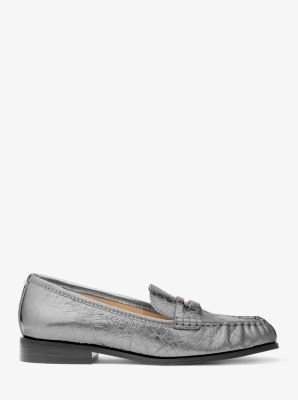 Loafer Carlson aus Leder in Metallic-Krakelee-Optik image number 1