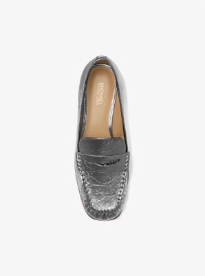 Loafer Carlson aus Leder in Metallic-Krakelee-Optik image number 3