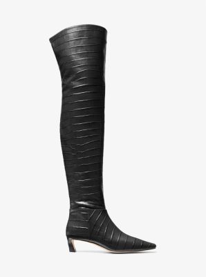 Cosmo Crocodile Embossed Leather Boot image number 1