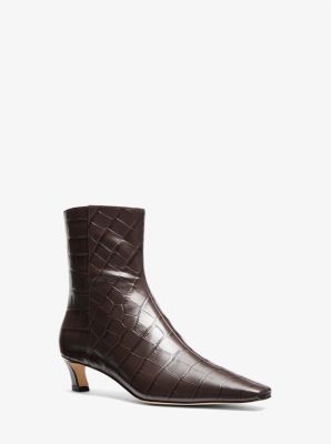 Cosmo Crocodile Embossed Leather Boot image number 0