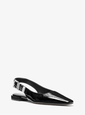 Darrington Crackled Patent Leather Flat