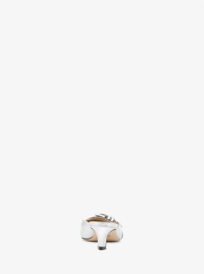 Mule Darrington aus Leder in Metallic-Krakelee-Optik