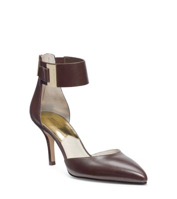 Guiliana Leather Ankle-Strap Pump | Michael Kors