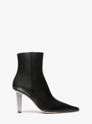Verzierte Stiefelette Halle aus Leder