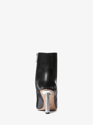 Halle Embellished Leather Ankle Boot