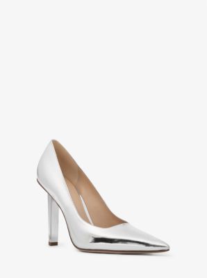 Halle Metallic Leather Pump Michael Kors