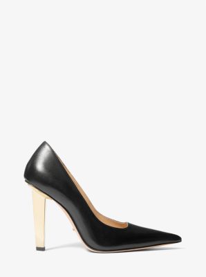 Michael kors hamilton leather pump deals