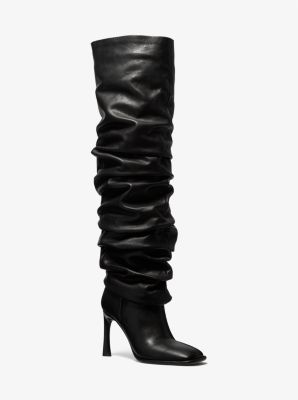 Kelsea Leather Slouchy Boot Michael Kors Canada