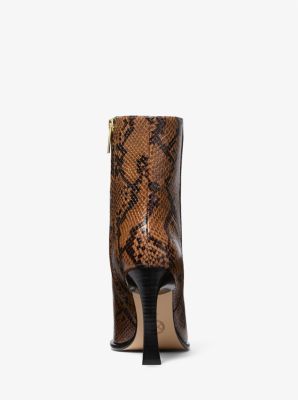 Bota Kelsea de piel con motivo de serpiente en relieve image number 3