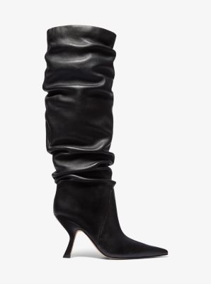 Michael kors tall black boots online