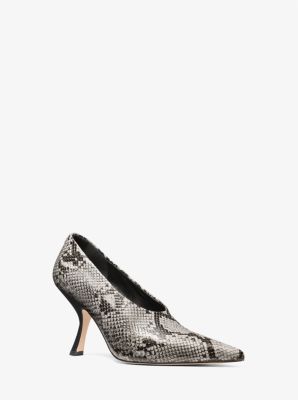 Luna Snake Embossed Leather Pump image number 0