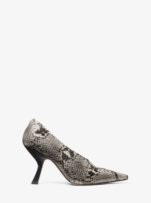 Luna Snake Embossed Leather Pump image number 1