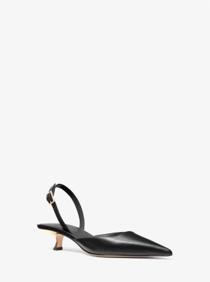 Luna Leather Slingback Kitten Pump image number 0