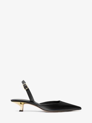 Luna Leather Slingback Kitten Pump image number 1