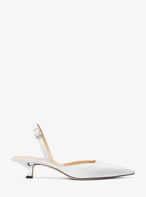 Slingbackpump Luna van leer met hakje image number 1