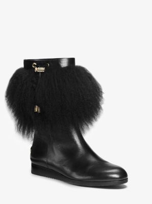 michael kors fur boots