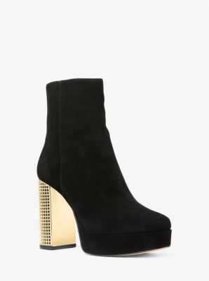 Michael kors livvy suede ankle boot clearance