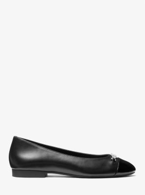 Michael kors black ballet flats online