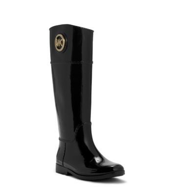 mk black rain boots