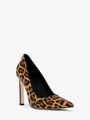 Slingpumps Alora aus Leder mit Krokodilprägung in Metallic-Optik