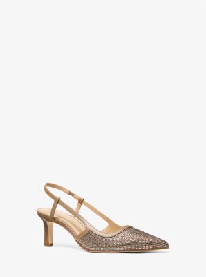 MK Slingpumps Alora Aus Wildleder - Natur