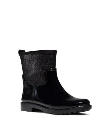 michael kors black rain boots