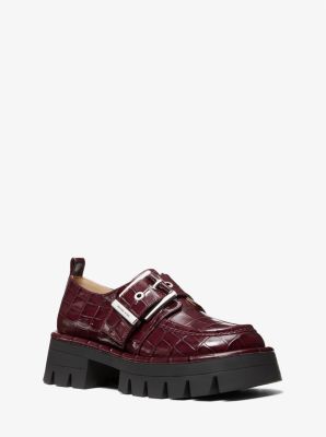 Colby Crocodile Embossed Leather Loafer