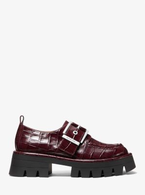 Colby Crocodile Embossed Leather Loafer