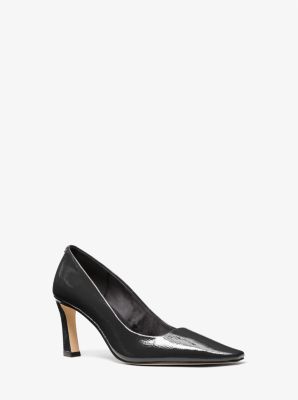Darrah Crackled Patent Leather Pump