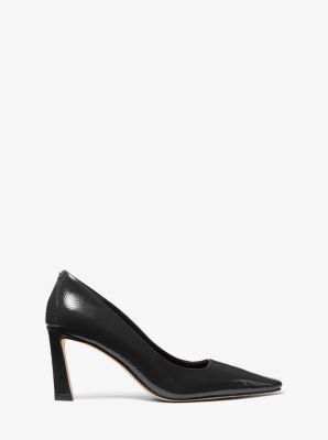 Darrah Crackled Patent Leather Pump