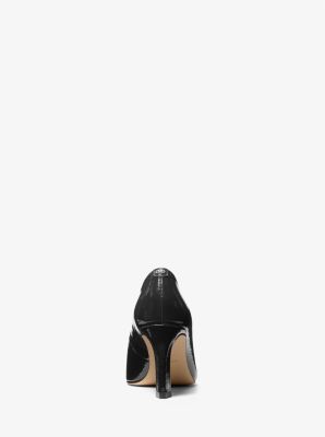 Darrah Crackled Patent Leather Pump