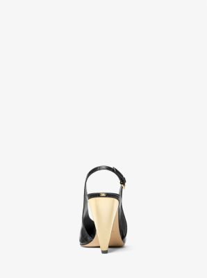Electra Crocodile Embossed Leather Slingback Pump image number 3