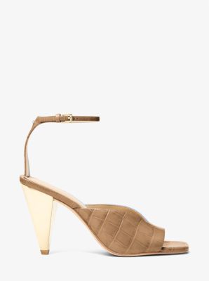 Sandale Electra en cuir effet crocodile en relief image number 2