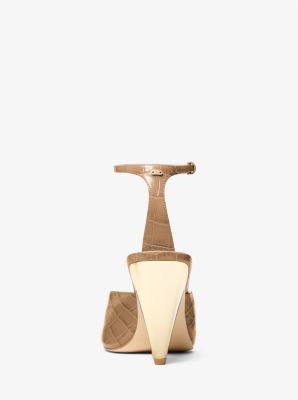Sandale Electra en cuir effet crocodile en relief image number 3