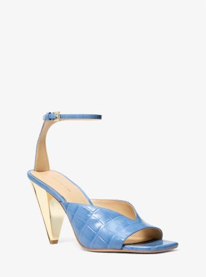 Sandale Electra en cuir effet crocodile en relief image number 0