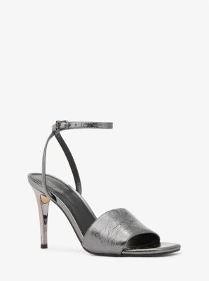 Elyse Crackled Metallic Leather Sandal | Michael Kors [US]