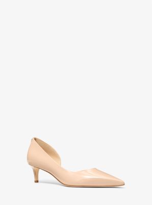 Michael Kors Elyse Patent Leather Pump In Pink