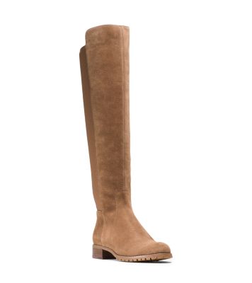 michael kors brown suede boots