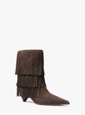 Botte Jayla en daim à franges