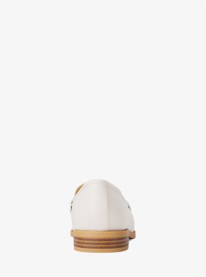 Lex Leather and Signature Logo Loafer in VANILLA | Michael Kors