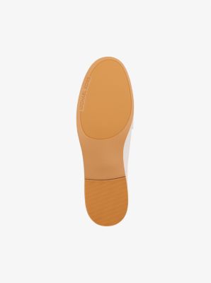 Lex Leather and Signature Logo Loafer in VANILLA | Michael Kors