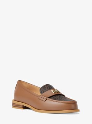 Loafer Lex in pelle con logo image number 0
