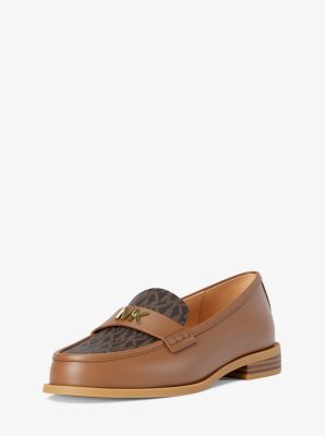 Loafer Lex in pelle con logo image number 1